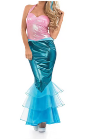 Women's Mermaid Costume Dress | Strapless Party Dress