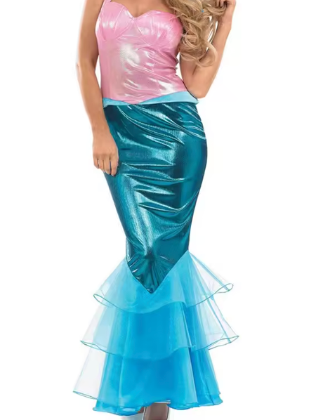 Women's Mermaid Costume Dress | Strapless Party Dress