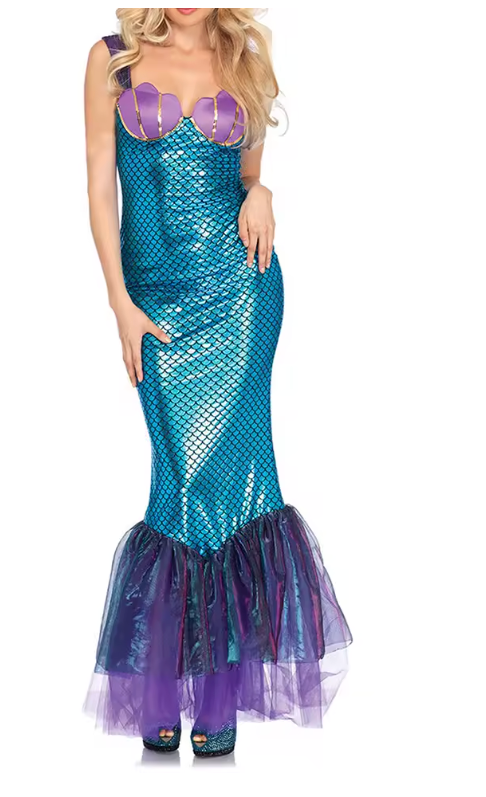 Women's Mermaid Costume Dress | Strapless Party Dress