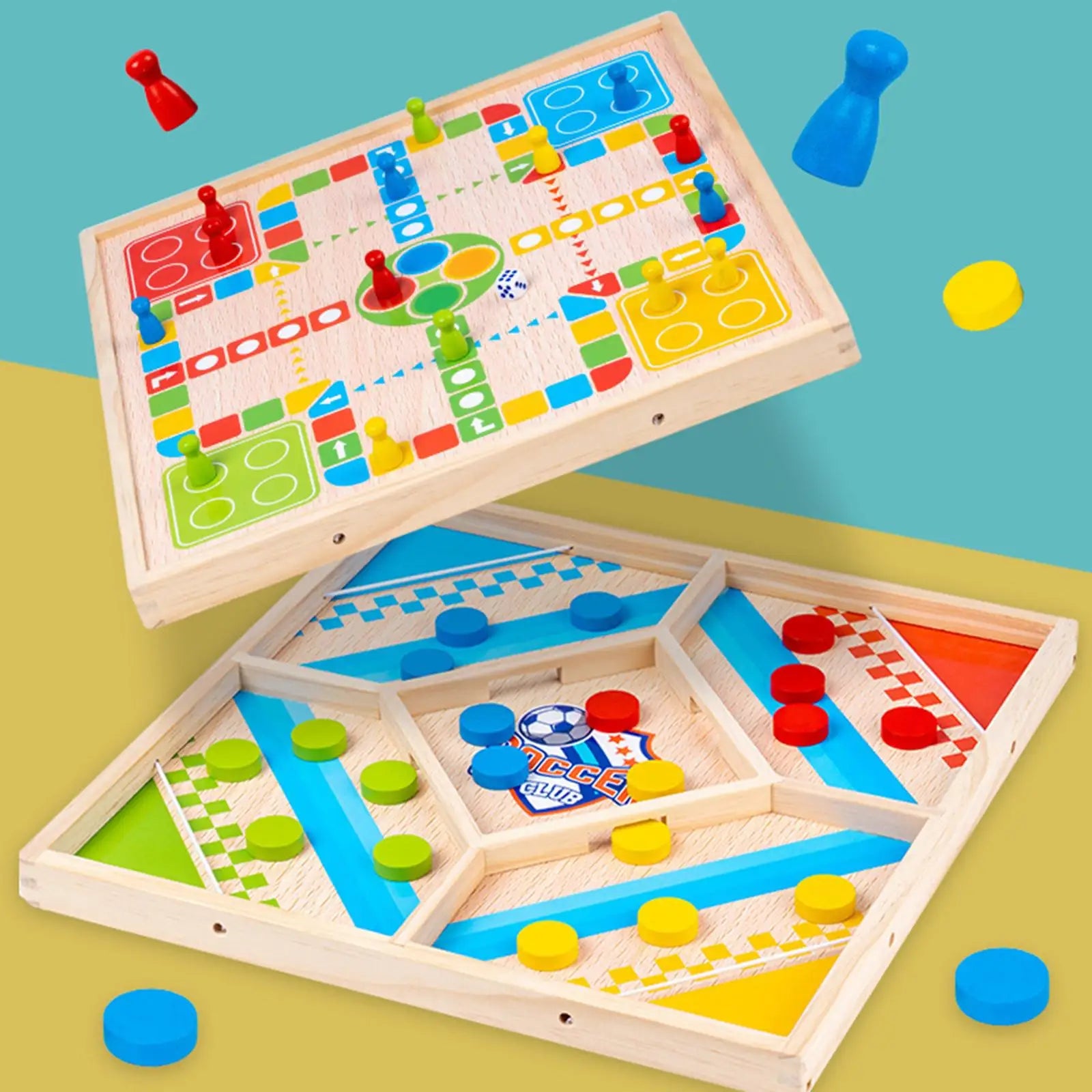 Wooden Board Game Set | Multi Game Family Game-Board Games-Homefinn