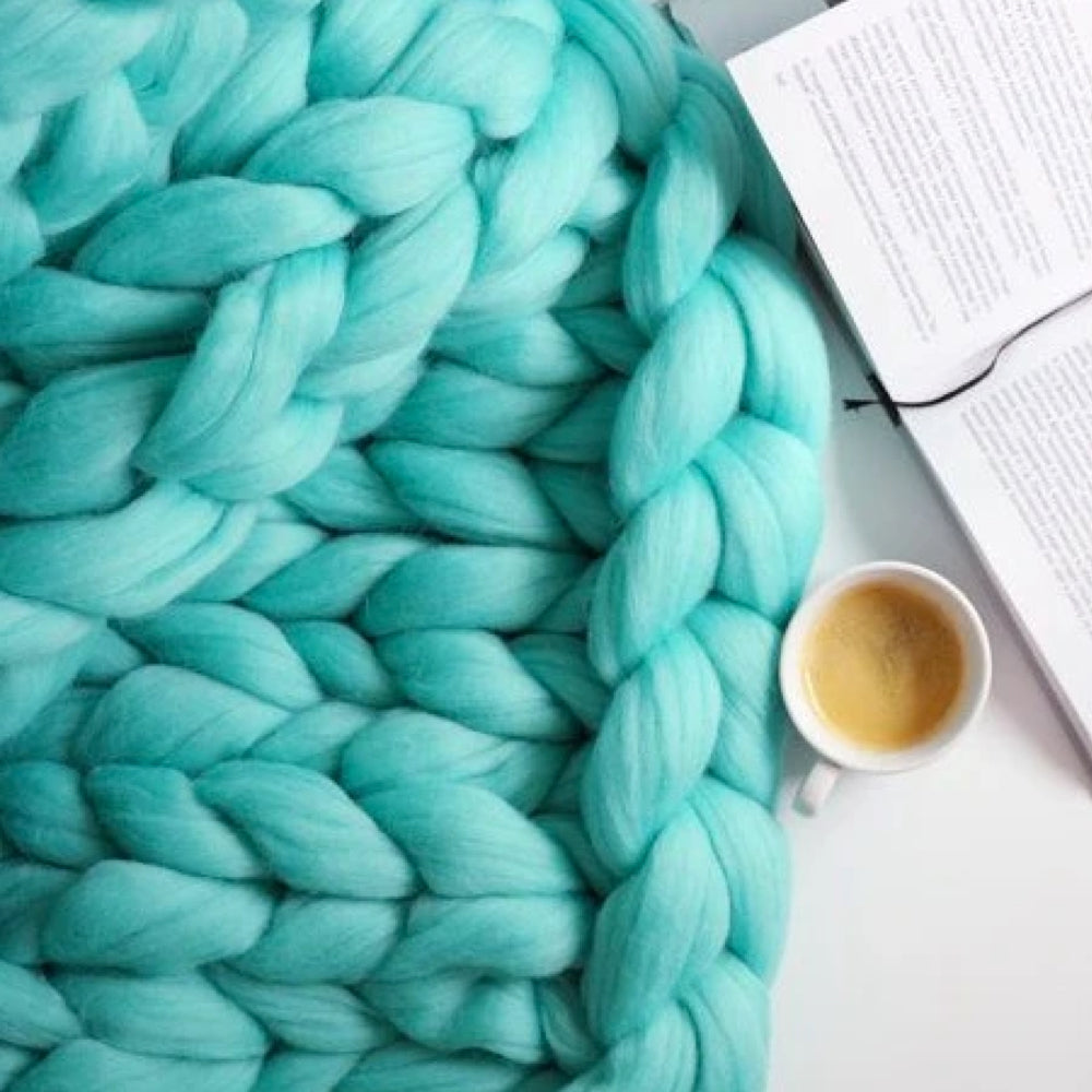 Chunky Knitting Yarn | Giant Arm Knitting Blanket-Knitting-Homefinn